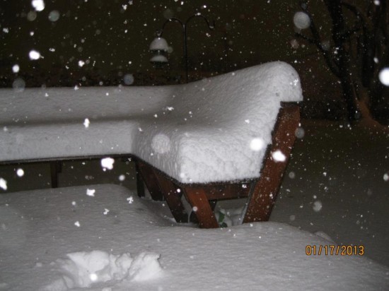 Jan17_10.5 inches in downtown Sparta in Alleghany. Photo_Carolynn Choate