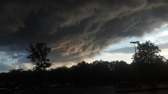 Cloud shot from Lenoir on Thursday night May 23. Photo: Kim Smith 