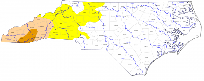 June 21 drought map NC