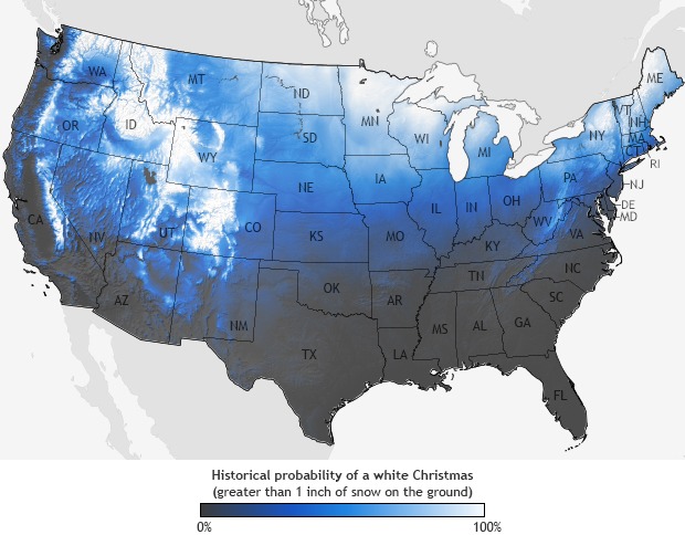 White Christmas: Will it snow in December in North Carolina?