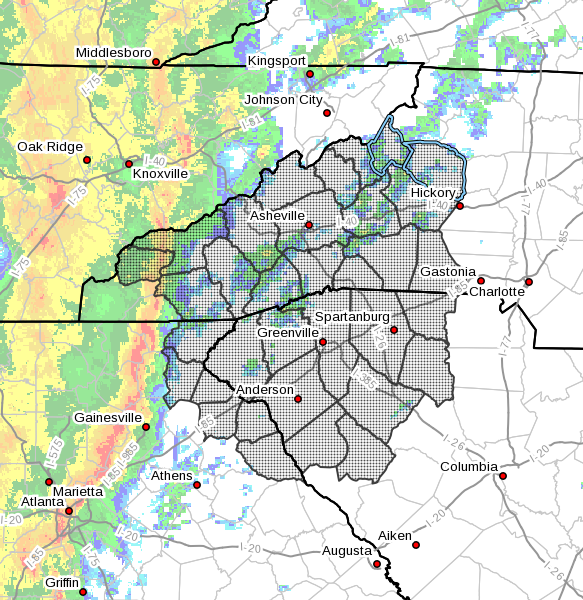 Tornado Watch Until Midnight for Avery, Caldwell & 15 Other Western NC ...