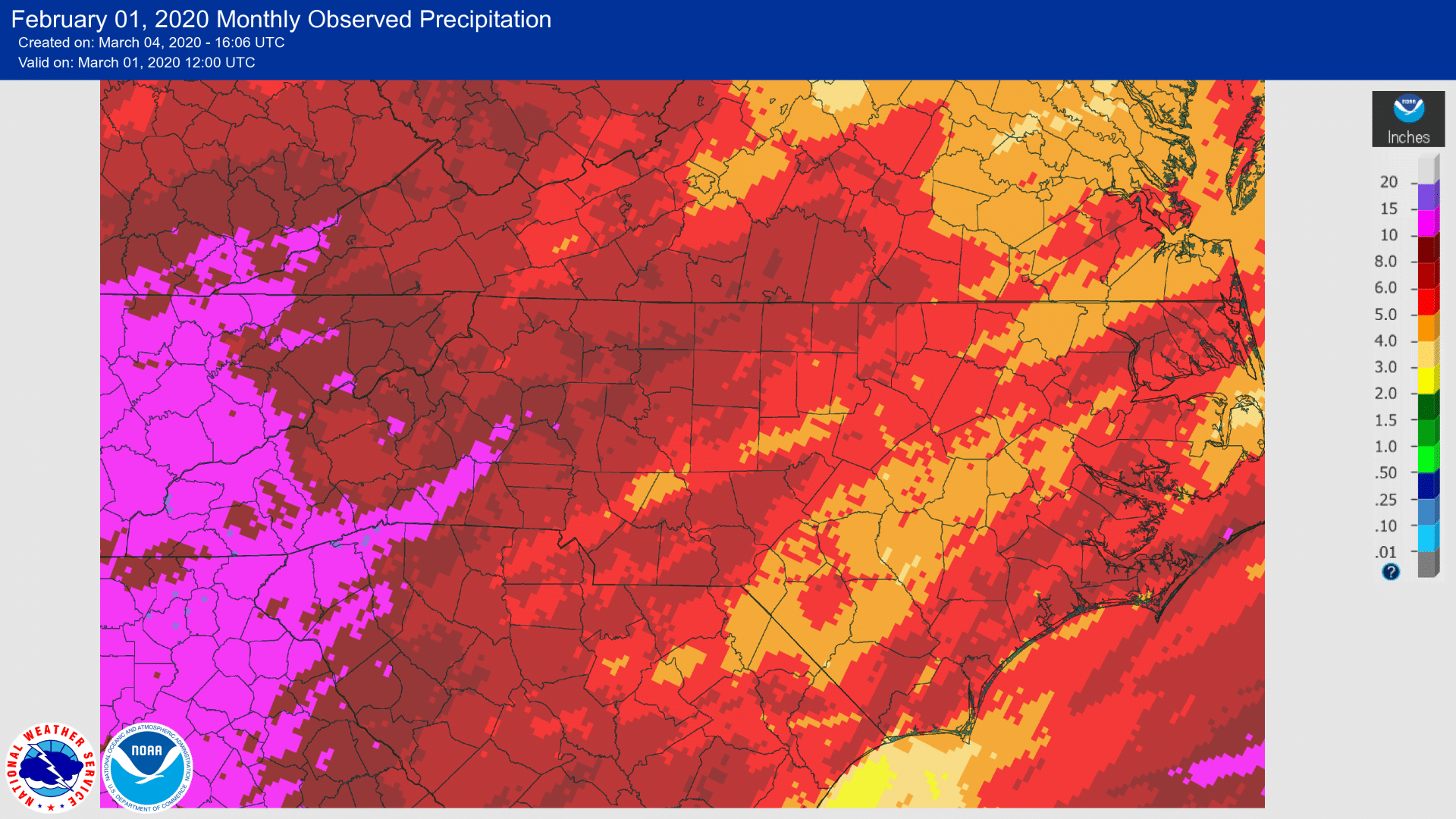 Weather February 2020 second wettest February on record