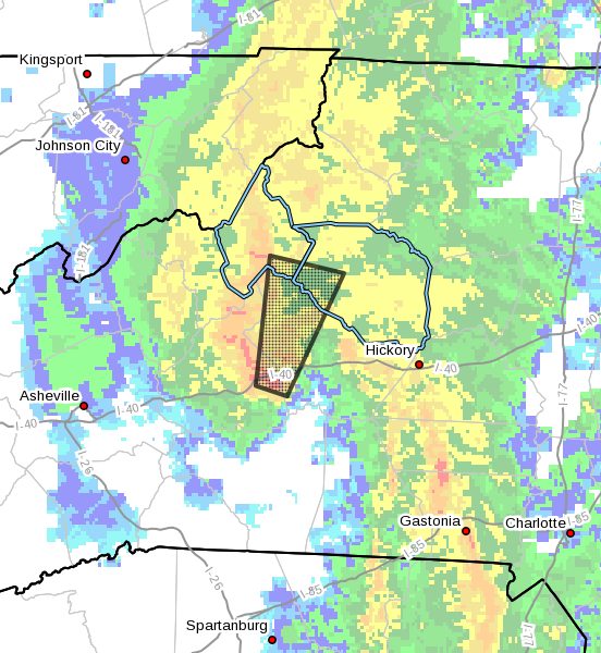 Tornado Warning for Avery County, NC, Caldwell County, NC ...