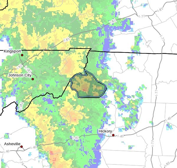 Flash Flood Warning for Watauga County, NC - Tuesday August 17, 2021 ...