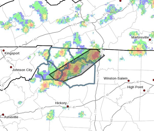 Flood Advisory for Watauga County, NC, Ashe County, NC, Wilkes County ...