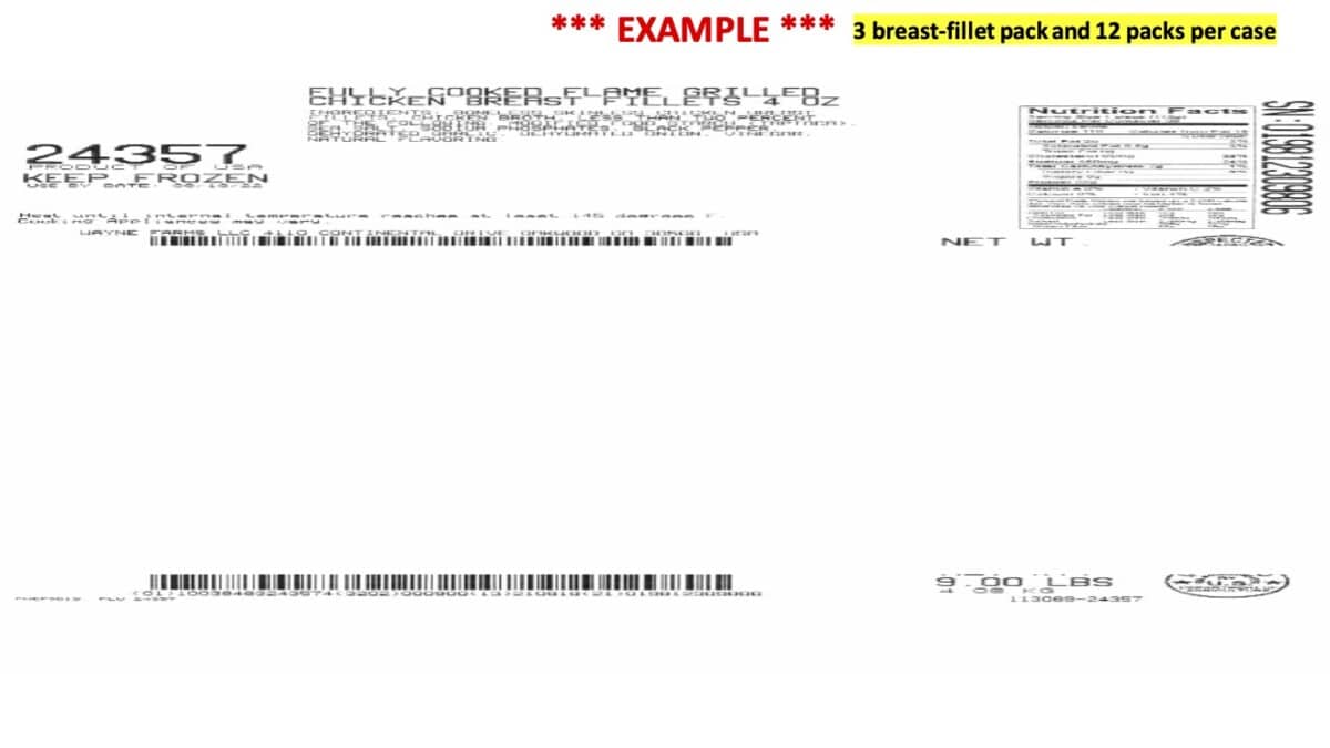 Why 30,285 Pounds Of Ready-To-Eat Chicken Fillets Are Being Recalled