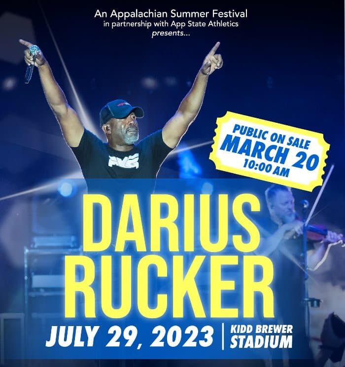 Three-Time Grammy Award Winner Darius Rucker Headlines An Appalachian