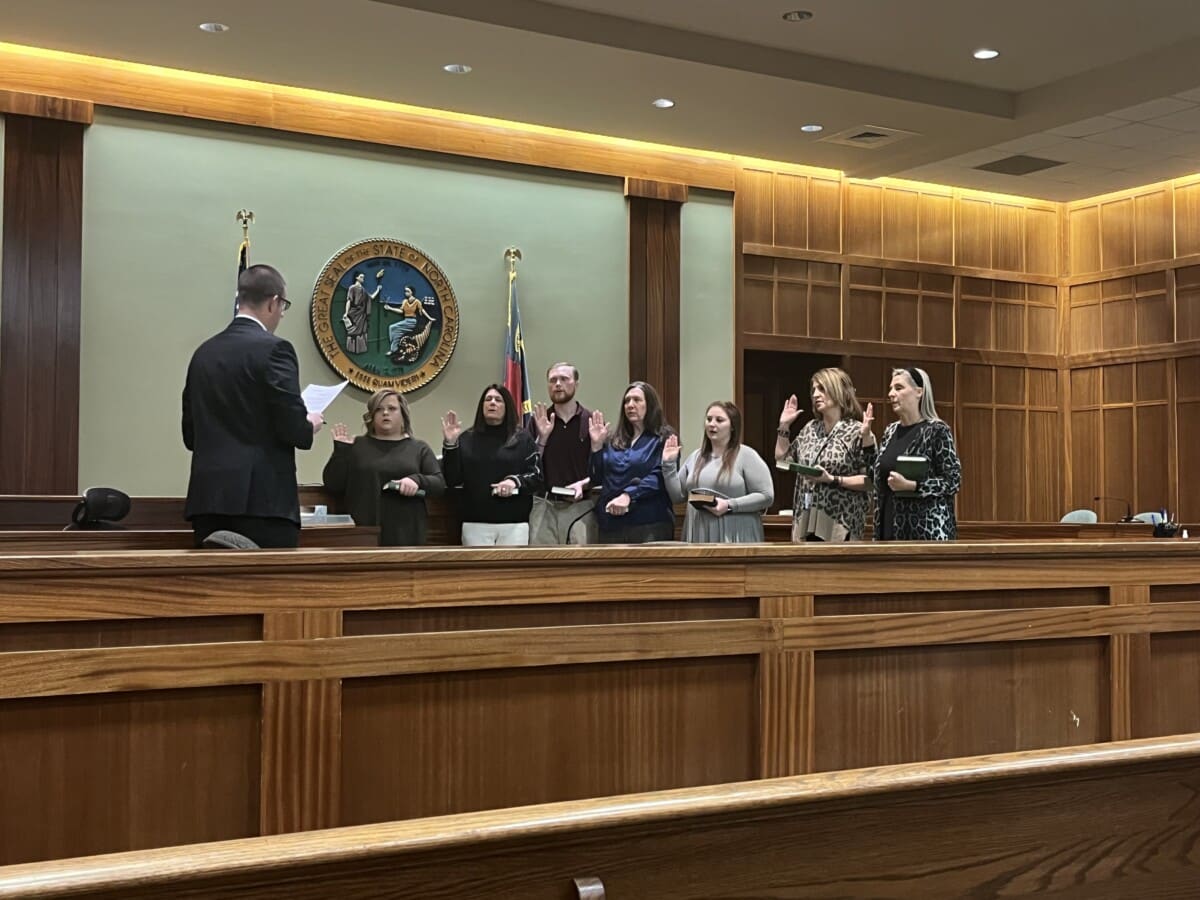 Swearing in for offices of Sheriff Clerk of Court took place Monday