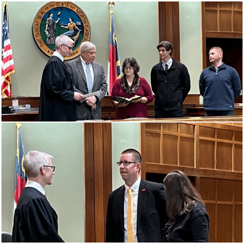 Swearing in for offices of Sheriff Clerk of Court took place Monday