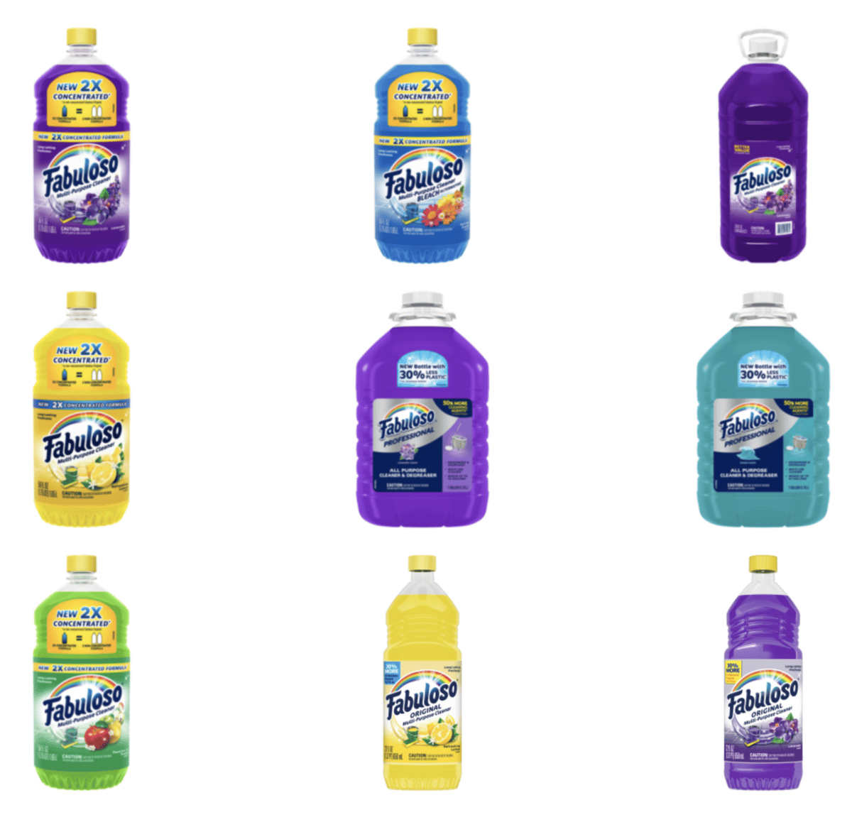 Fabuloso MultiPurpose Cleaners Recall Due to Risk of Exposure to