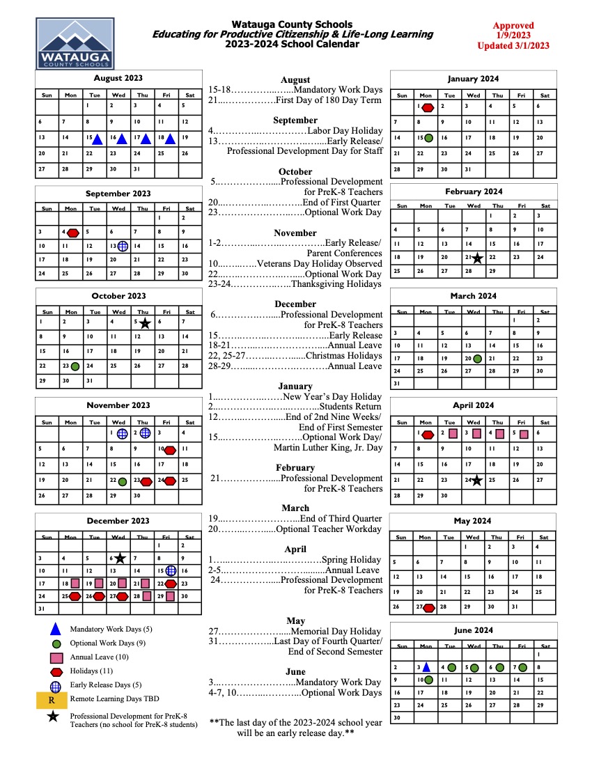 Calendar • Watauga, TX • CivicEngage