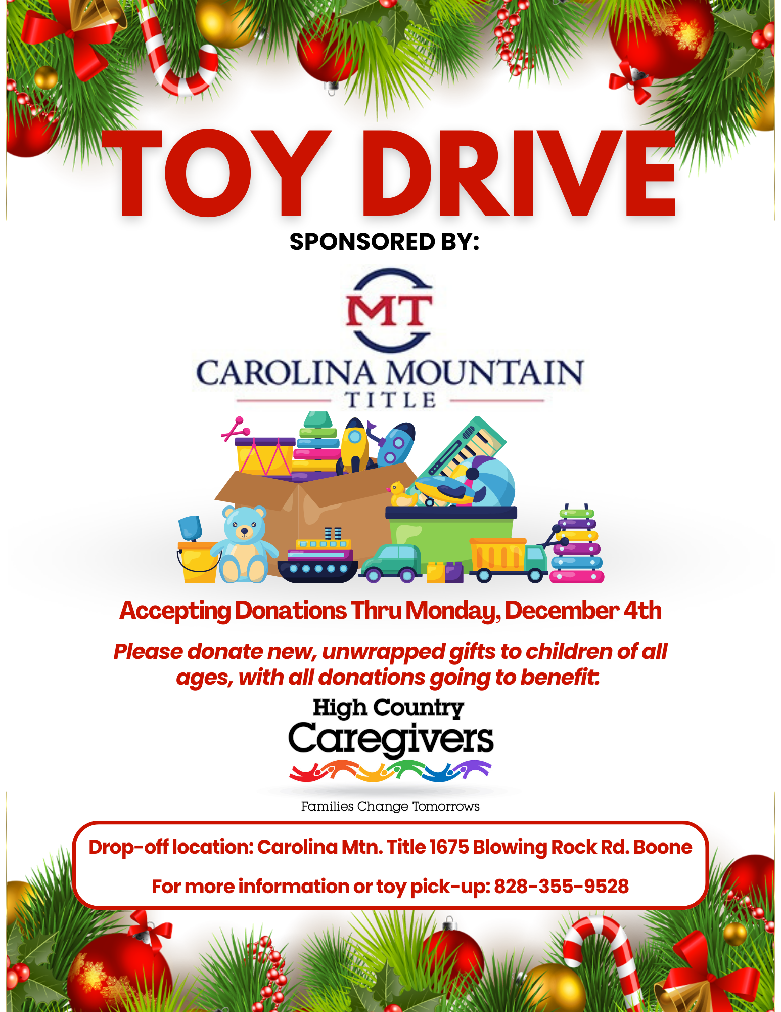 6th Annual Community Christmas For Seniors Gift Drive