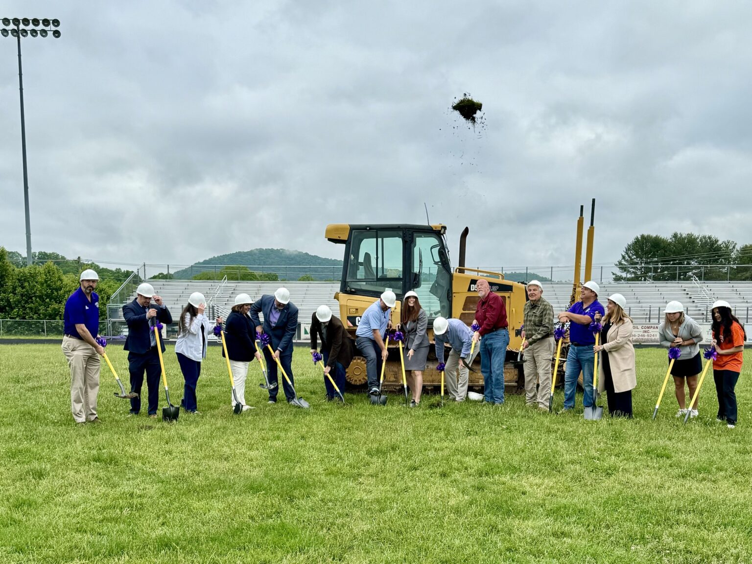 Ashe County Schools breaks ground on new Mondo track and Pivot turf ...