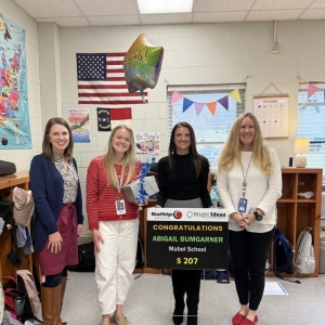 Abigail Bumgarner- Bright Ideas Winner- Watauga