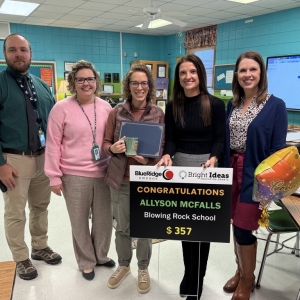 Allyson McFalls- Bright Ideas Winner- Watauga