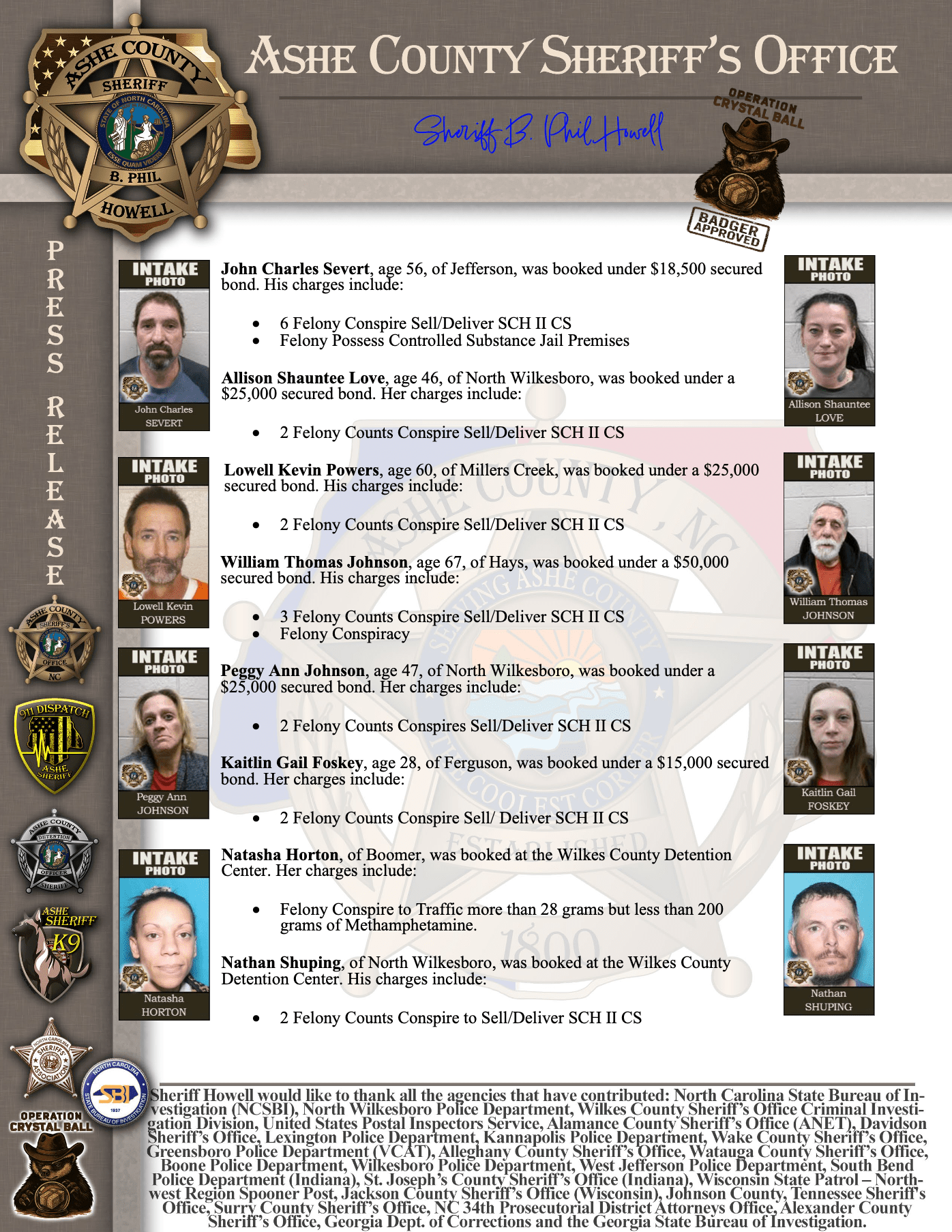 Operation Crystal Ball Wave 2 arrests