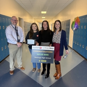 Haylee Bare- Bright Ideas Winner- Watauga