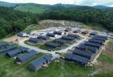 Aerial view of the Blue Haven Avery community, a Chief Cares housing initiative