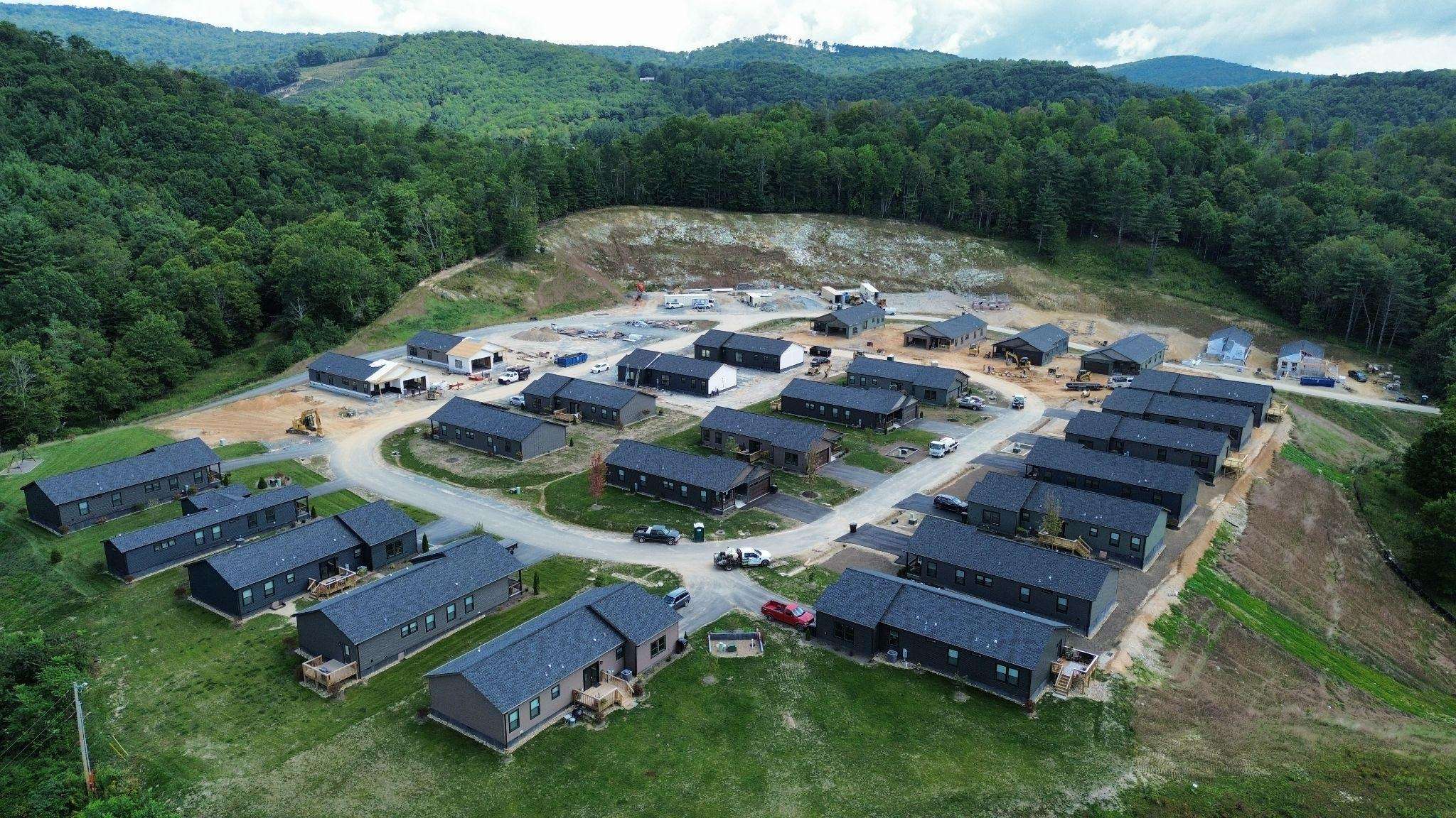 Aerial view of the Blue Haven Avery community, a Chief Cares housing initiative
