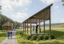 Artist rendering of planned improvements at Foster-Tyson Park in Jefferson, NC
