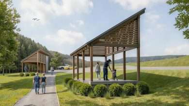 Artist rendering of planned improvements at Foster-Tyson Park in Jefferson, NC