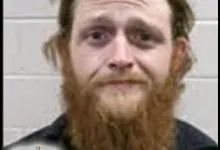Ashe County Sheriff's Office intake photo of Lance James Mahala
