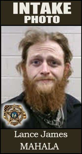 Ashe County Sheriff's Office intake photo of Lance James Mahala