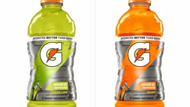 Gatorade 28-ounce Lemon Lime and Orange bottles