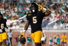 App State running back Jaquari Lewis at Coastal Carolina