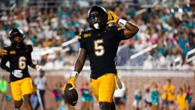 App State running back Jaquari Lewis at Coastal Carolina