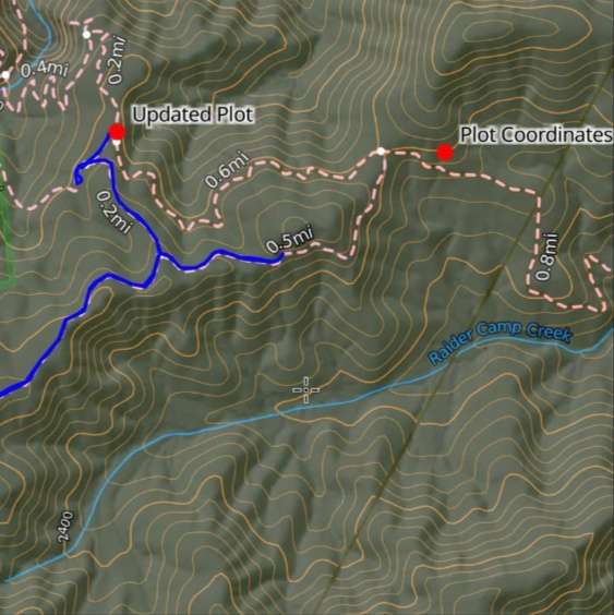 A map from the rescue squad response