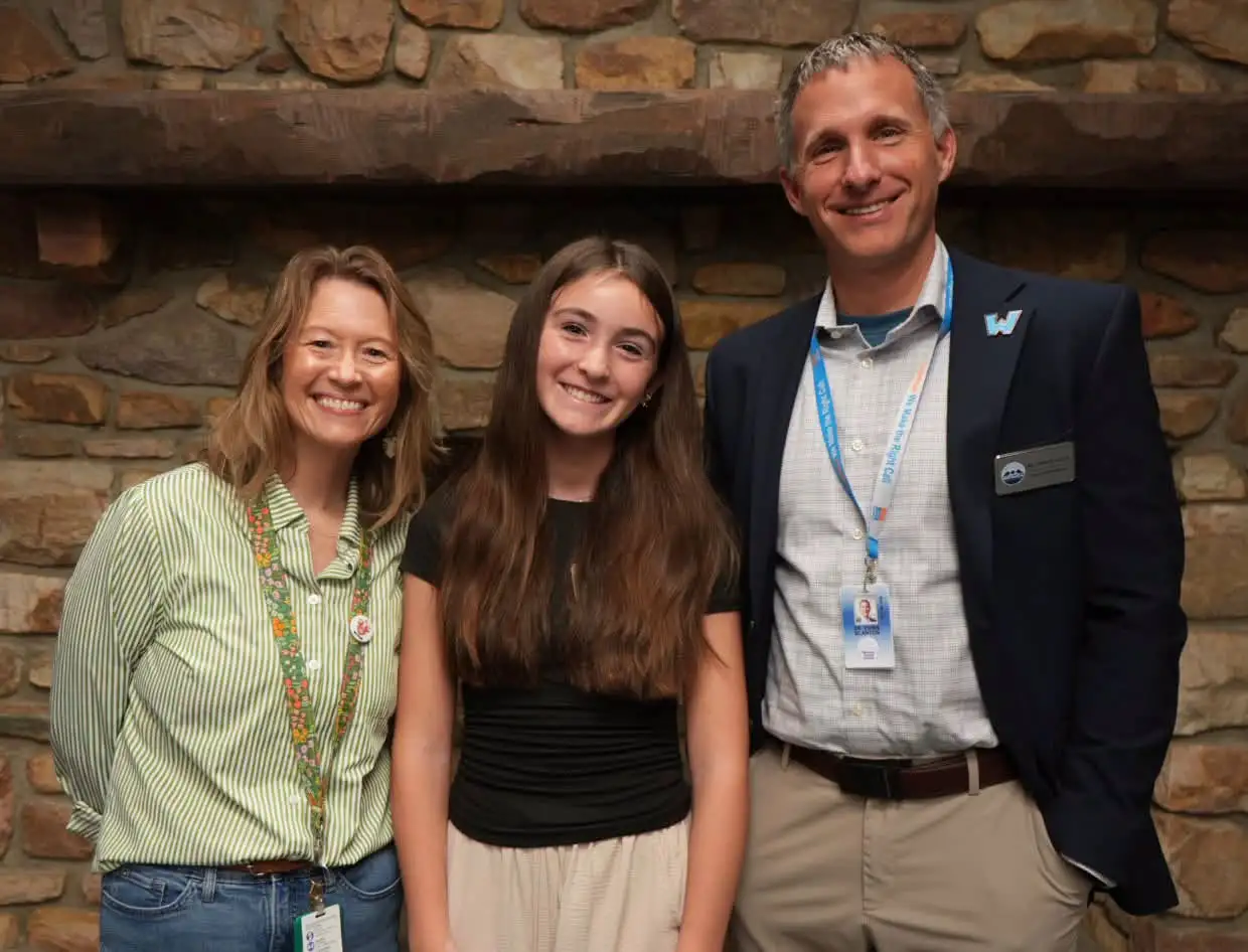 Audrey Bovenzi with Melody Cook-Bridges and Dr. Chris Blanton